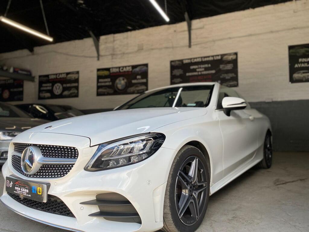 Mercedes-Benz C Class Convertible 1.5 C200 Mhev Amg Line Cabriolet G-tro White
