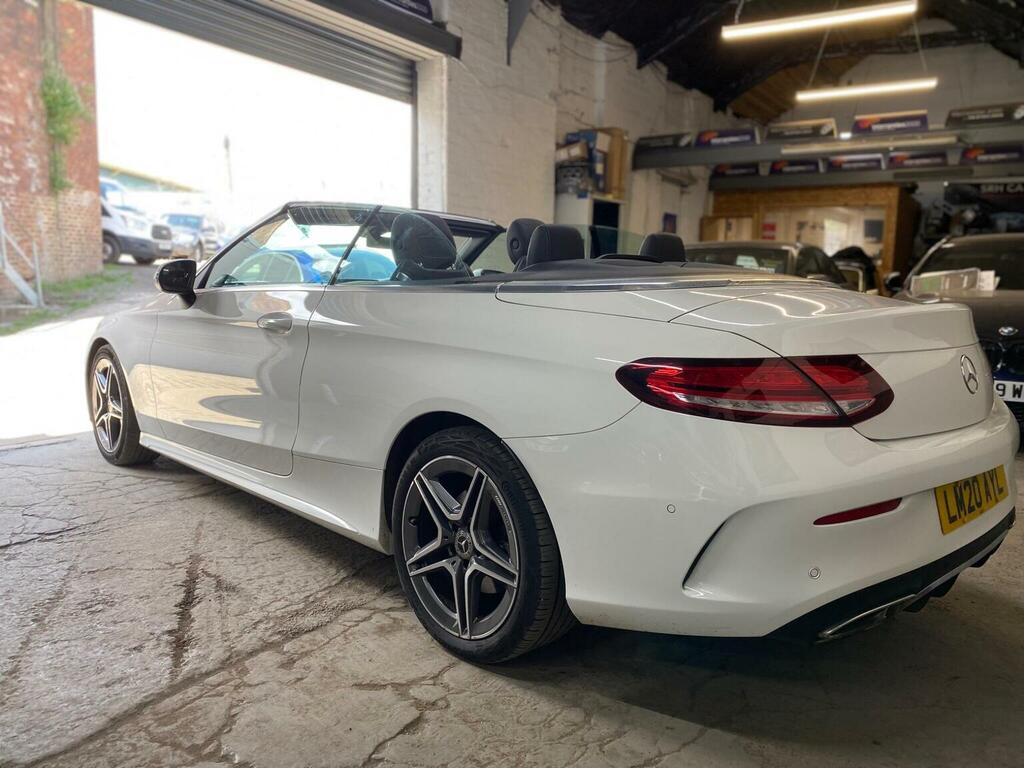 Mercedes-Benz C Class Convertible 1.5 C200 Mhev Amg Line Cabriolet G-tro LM20AYL White #2