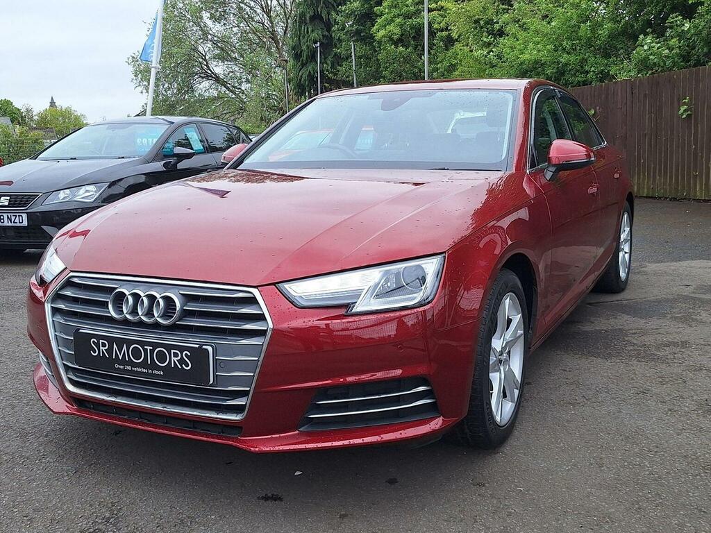 Audi A4 Saloon 2.0 Tdi Ultra Sport S Tronic Euro 6 Ss 4 EF66TWJ Red #3