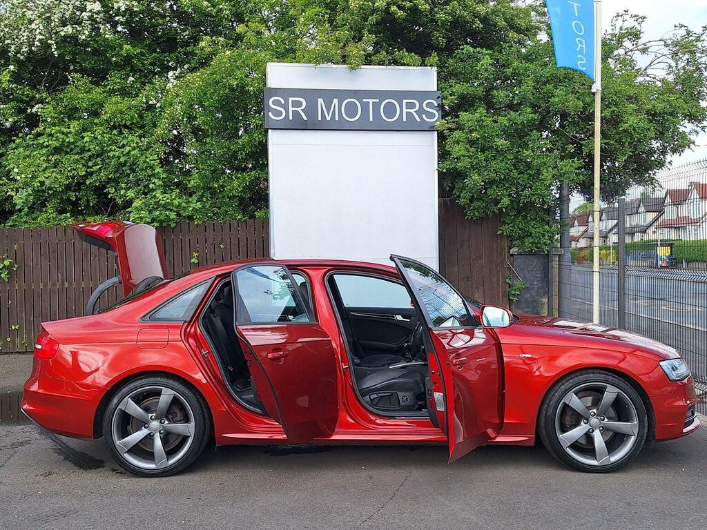 Audi A4 Saloon 2.0 Tdi Black Edition Euro 5 Ss 201 Red #6