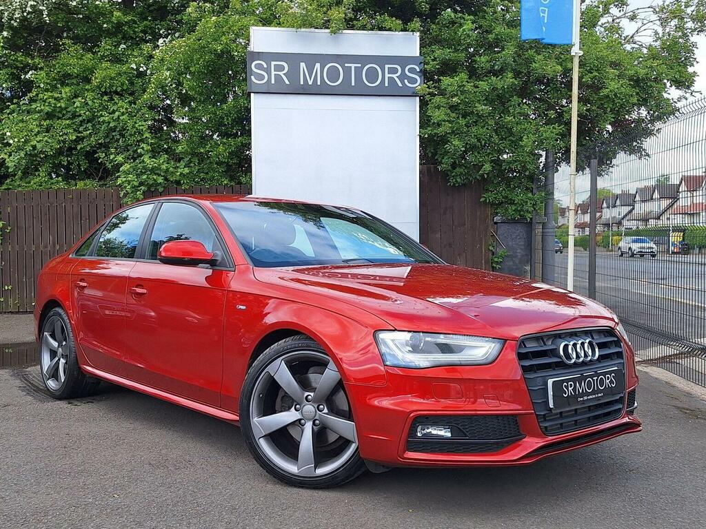 Audi A4 Saloon 2.0 Tdi Black Edition Euro 5 Ss 201 Red