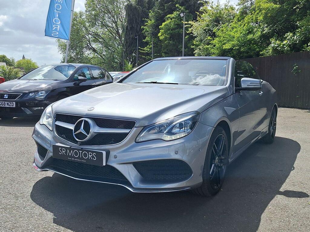 Mercedes-Benz E Class Convertible 2.1 E220 Cdi Amg Sport Cabriolet G-tro GD14TWP Silver #3