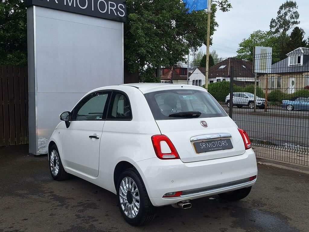 Fiat 500 Hatchback 1.2 Lounge Euro 6 Ss 201767 WR67CKG White #4