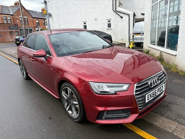 Audi A4 Tdi Ultra S-line Saloon EK66PDZ Red #2