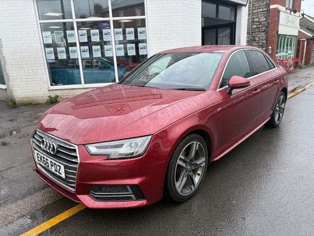 Audi A4 Tdi Ultra S-line Saloon EK66PDZ Red #4