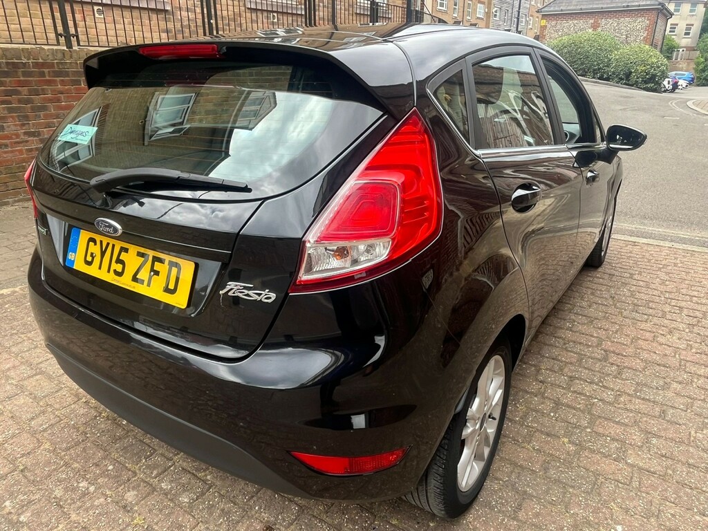 Ford Fiesta Hatchback 1.0 T Ecoboost Zetec 2015 GY15ZFD Black #6