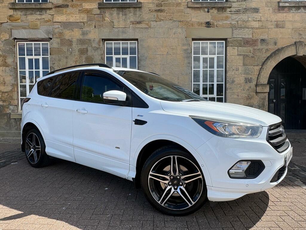 Ford Kuga 2.0 Tdci St-line Powershift Awd Euro 6 Ss EK17RXN White #2