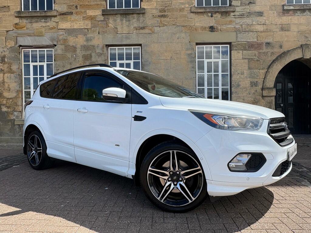 Ford Kuga 2.0 Tdci St-line Powershift Awd Euro 6 Ss EK17RXN White #3