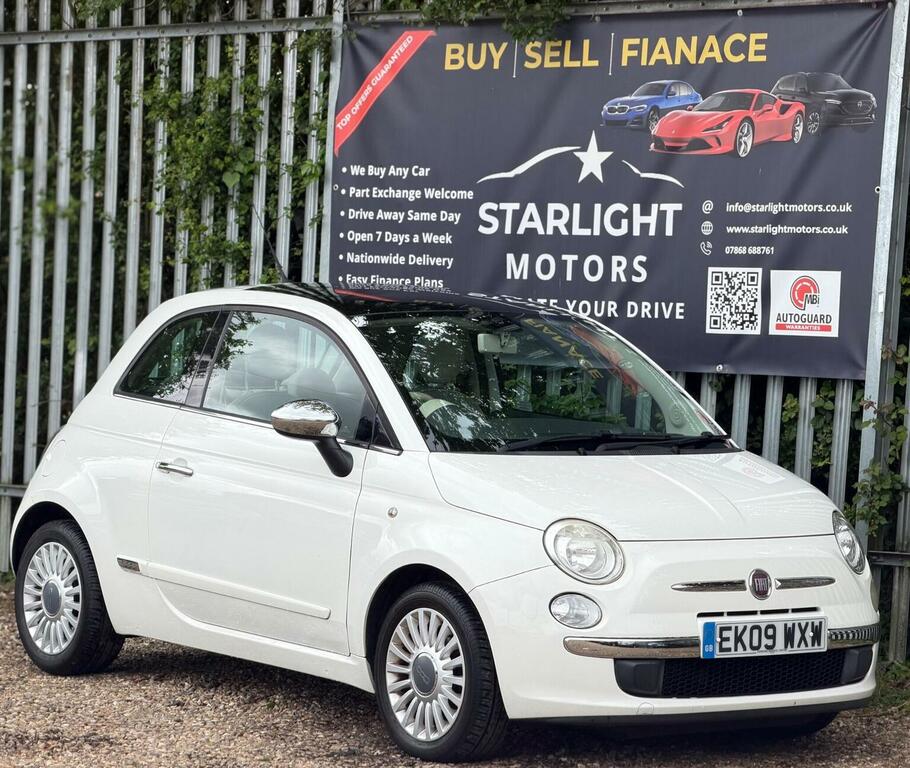 Fiat 500 1.2 Lounge Euro 5 Ss White
