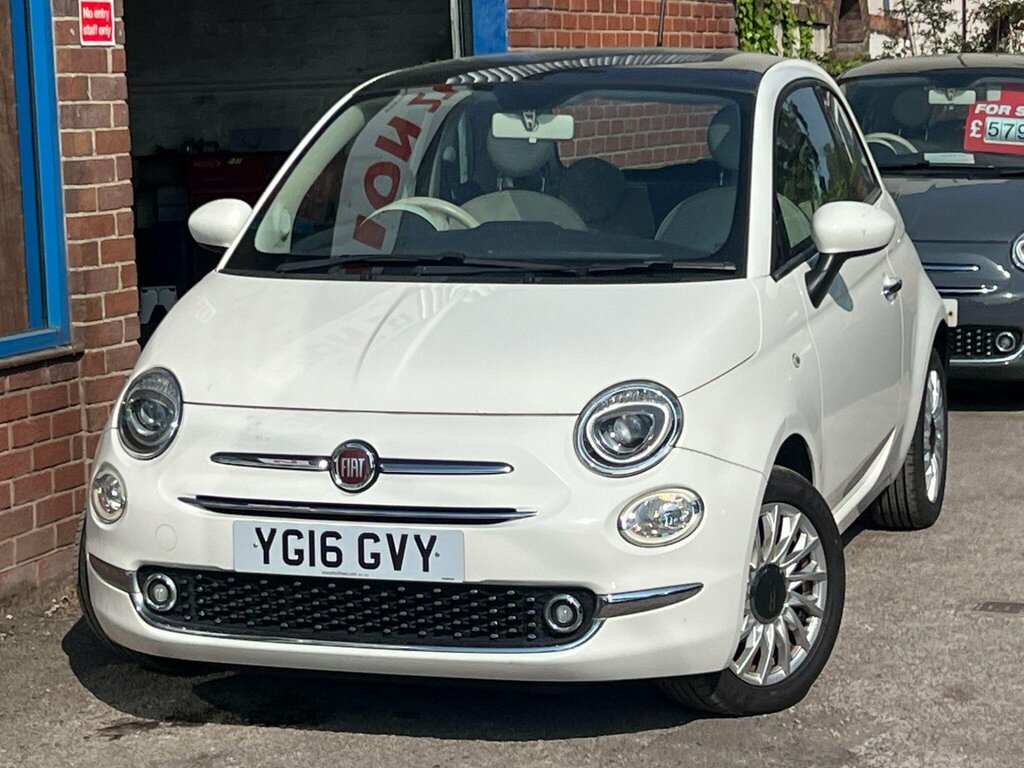 Fiat 500 1.2 Lounge Euro 6 Ss White