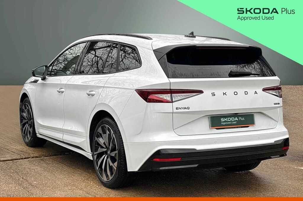 Skoda ENYAQ 210Kw 85X Sportline 82Kwh 4X4 HY75DHK White #3