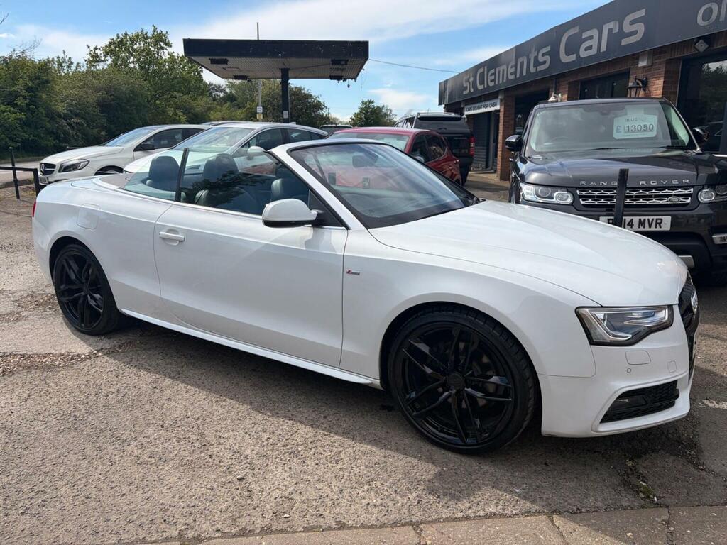 Audi A5 Convertible 2.0 Tdi S Line Multitronic Euro 5 Ss White