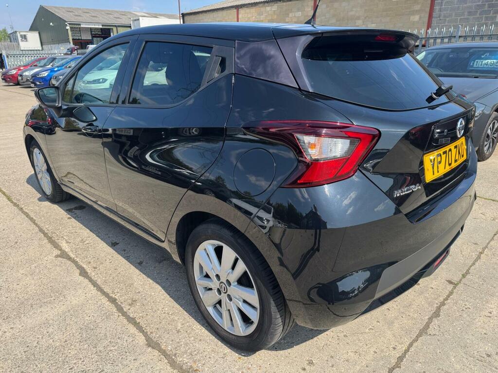 Nissan Micra Hatchback 1.0 Ig-t Acenta Euro 6 Ss 20207 YP70ZKO Black #6