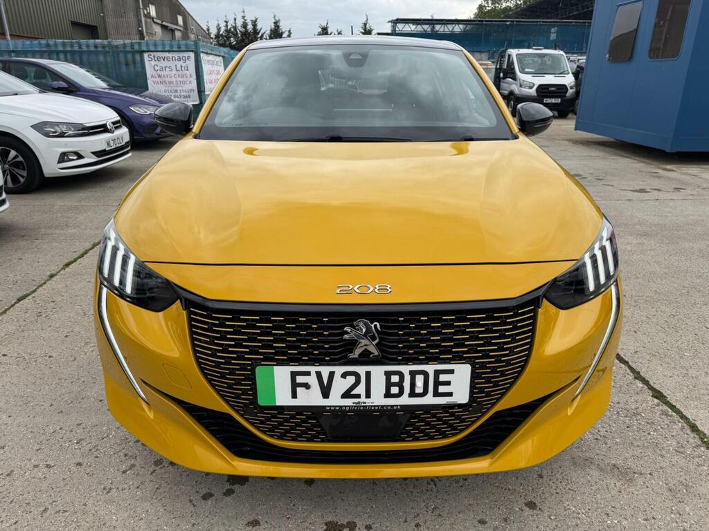 Peugeot e-208 Hatchback 50Kwh Gt Premium 202121 FV21BDE Yellow #6
