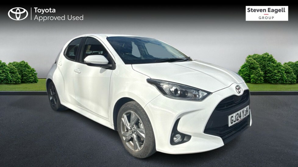 Toyota Yaris 1.5 Vvt-h Icon Hatchback Hybrid E-cvt E GJ24YJH White #2