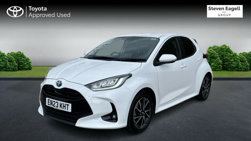 Toyota Yaris 1.5 Vvt-h Design Hatchback Hybrid E-cvt EN23KHT White #3