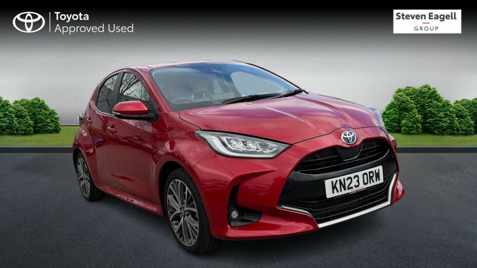 Toyota Yaris 1.5 Vvt-h Excel Hatchback Hybrid E-cvt Red
