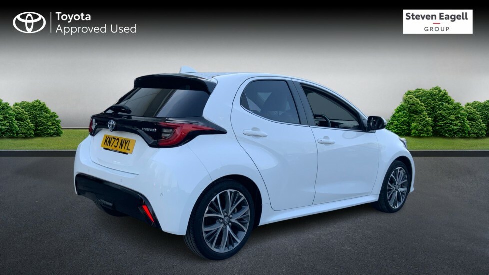 Toyota Yaris 1.5 Vvt-h Excel Hatchback Hybrid E-cvt KN73NYL White #2