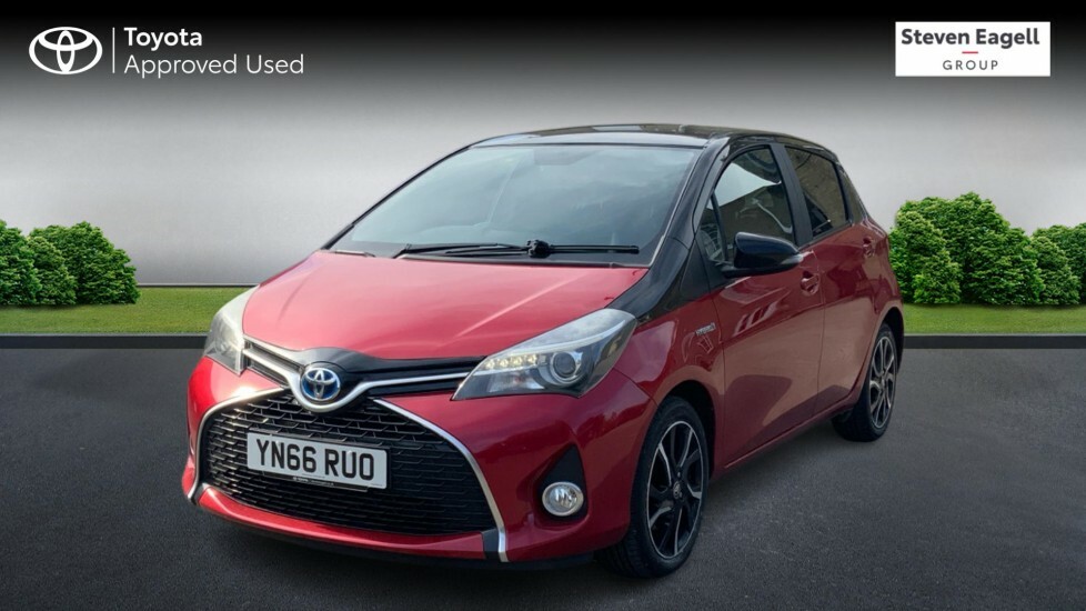 Toyota Yaris 1.5 Vvt-h Design Hatchback Hybrid E-cvt YN66RUO Red #3