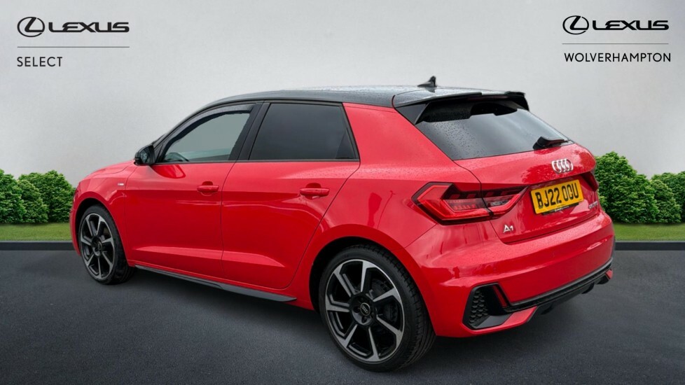 Audi A1 1.0 Tfsi 25 Black Edition Sportback Euro 6 Ss 5 BJ22OOU Red #2