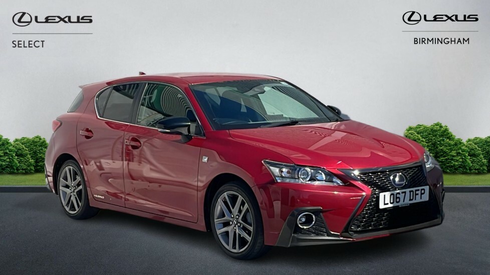 Lexus CT 1.8 200H F Sport Cvt Euro 6 Ss Red