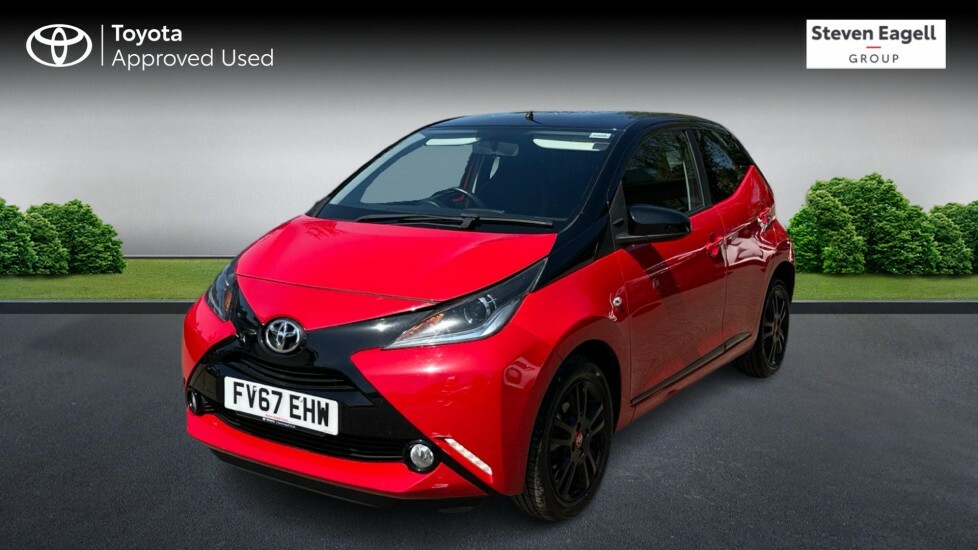 Toyota Aygo 1.0 Vvt-i X-cite 4 Red Bi-tone X-shift Euro 6 FV67EHW Red #3