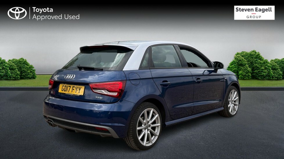Audi A1 1.4 Tfsi S Line Sportback S Tronic Euro 6 Ss GD17FYY Blue #2