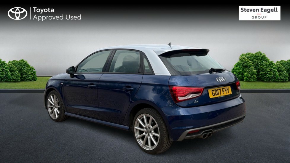 Audi A1 1.4 Tfsi S Line Sportback S Tronic Euro 6 Ss GD17FYY Blue #4