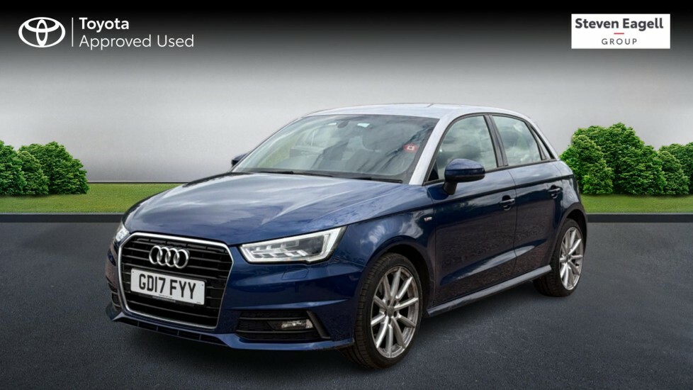 Audi A1 1.4 Tfsi S Line Sportback S Tronic Euro 6 Ss GD17FYY Blue #3