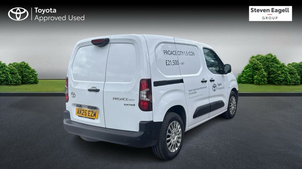 Toyota Proace City 50Kwh Icon Short Panel Van Swb 6Dr AK25EZM White #2