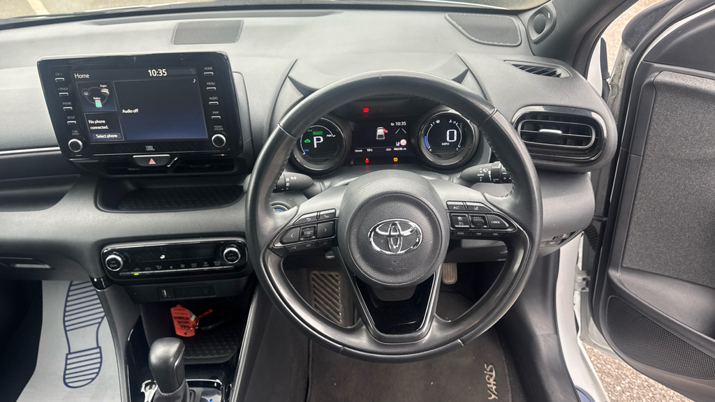 Toyota Yaris 1.5 Vvt-h Dynamic E-cvt Euro 6 Ss AF21VNZ White #6