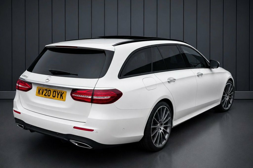 Mercedes-Benz E Class 2L Amg Line Night Edition KV20OYK White #2