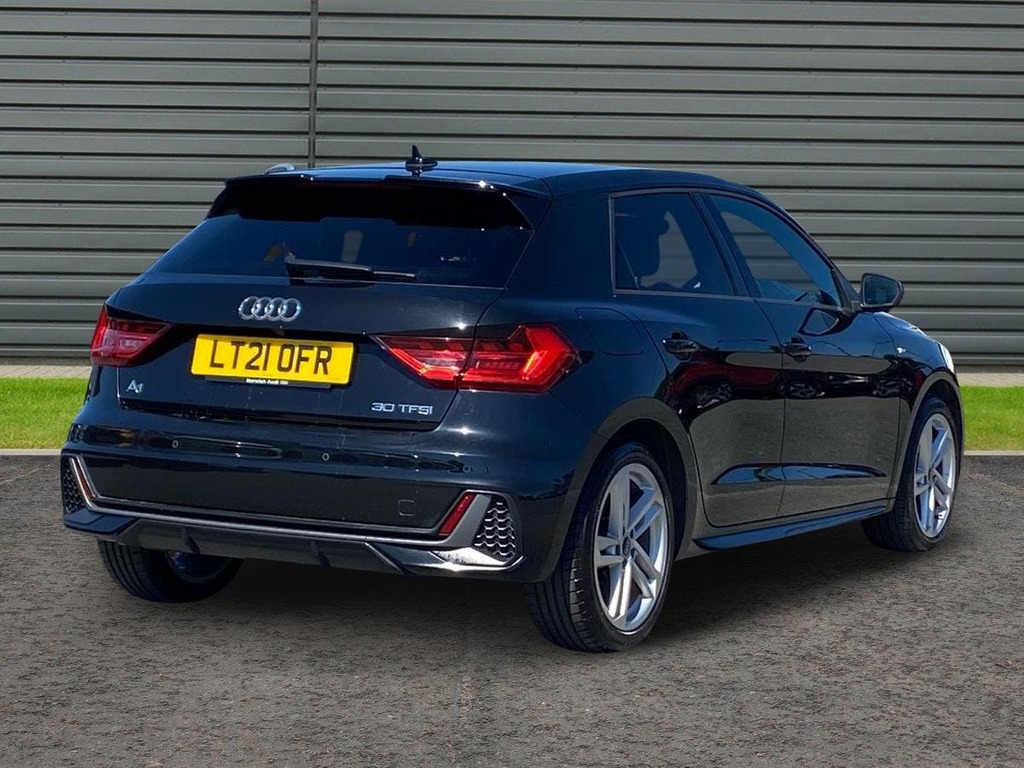 Audi A1 1.0 Tfsi 30 S Line Sportback S Tronic LT21OFR Black #3