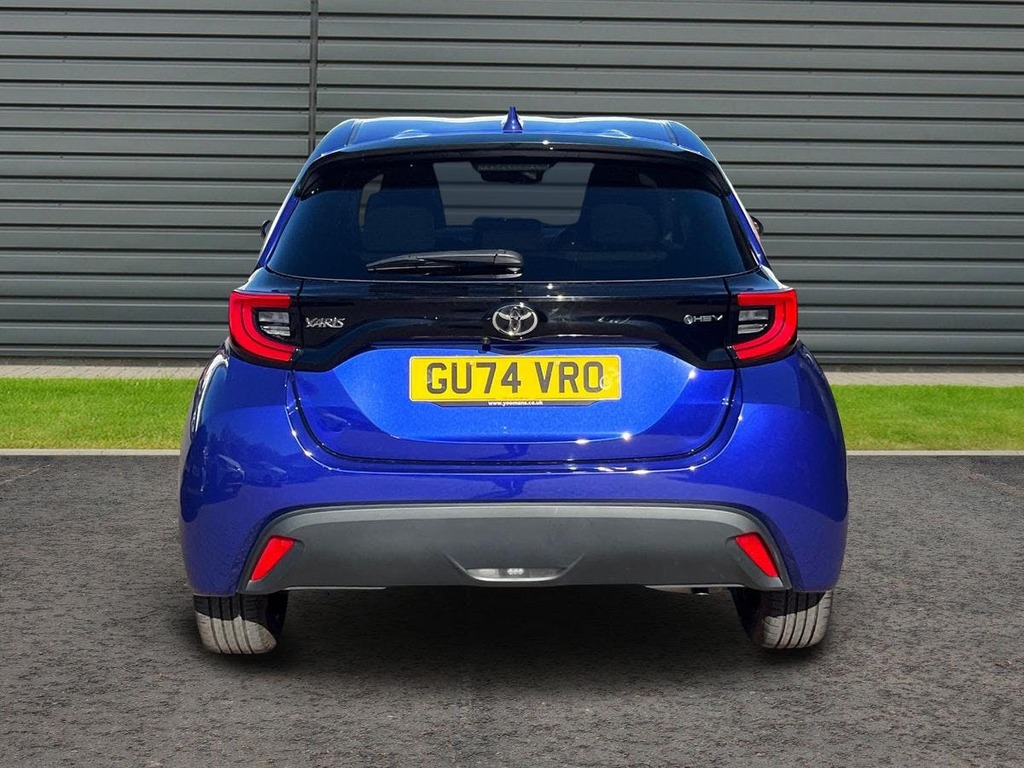 Toyota Yaris 1.5 Vvt-h Design Hatchback Hybrid E Cvt GU74VRO Blue #4