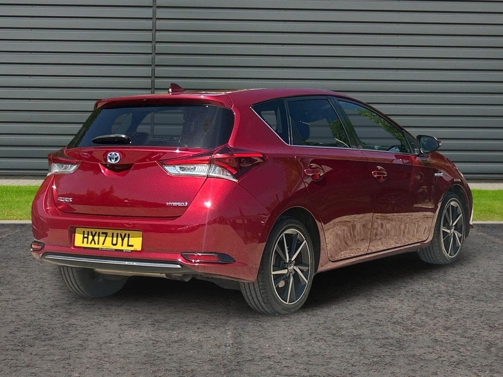 Toyota Auris 1.8 Vvt-h Design Hatchback Hybrid Cvt Red #3