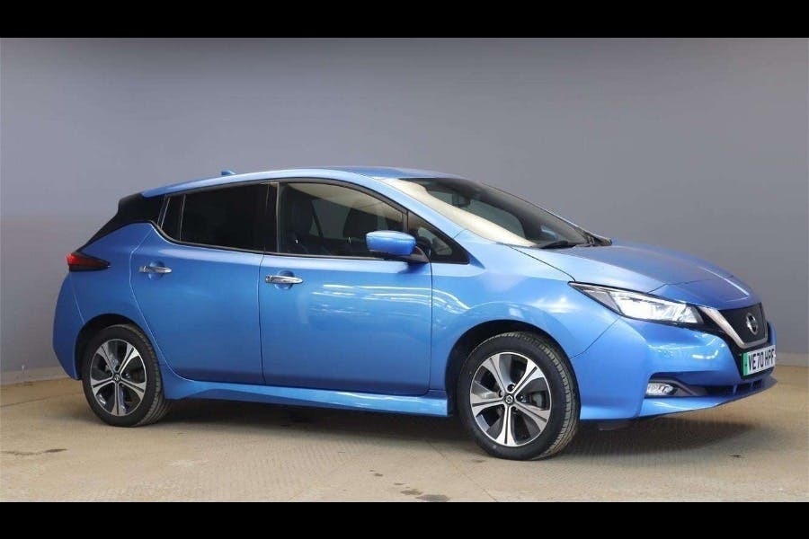 Nissan Leaf 62Kwh E Plus Tekna Hatchback VE70HPF Blue #2