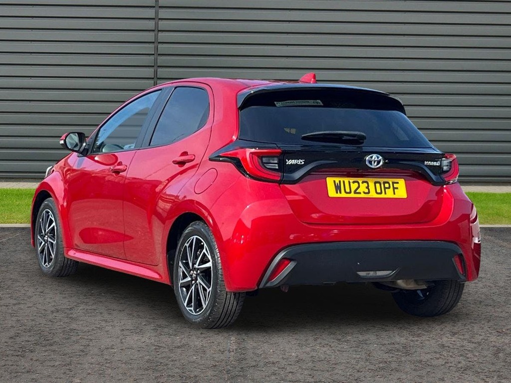 Toyota Yaris 1.5 Vvt-h Design Hatchback Hybrid E Cvt WU23OPF Red #5