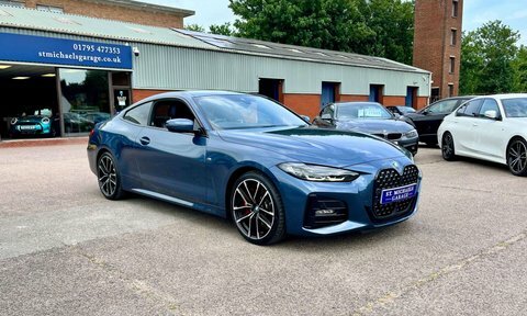 BMW 4 Series Coupe GJ71FFP Blue #4