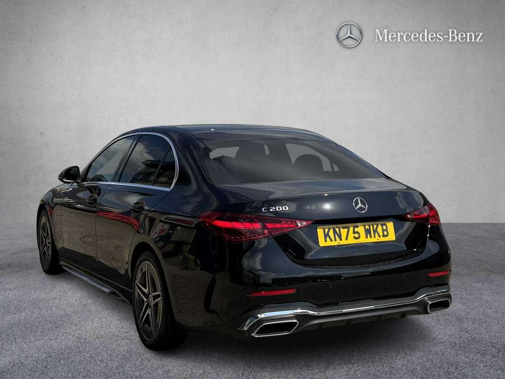 Mercedes-Benz C Class C200 Amg Line 9G-tronic 2025 KN75WKB Black #2