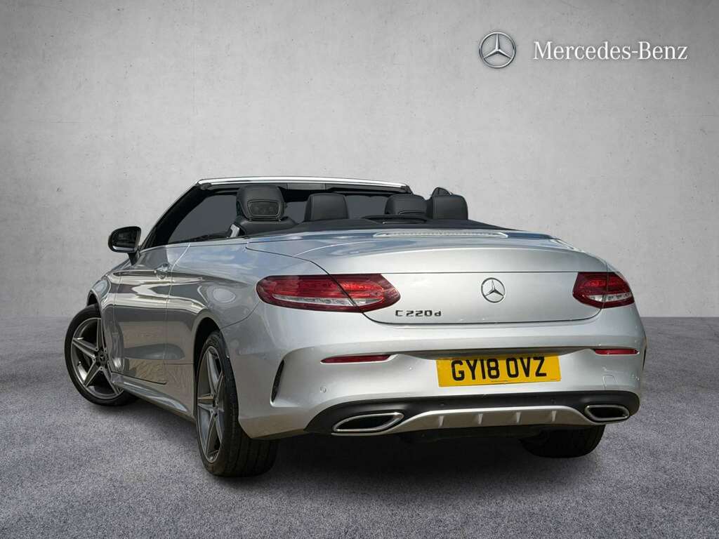 Mercedes-Benz C Class C220d Amg Line 2018 GY18OVZ Silver #2