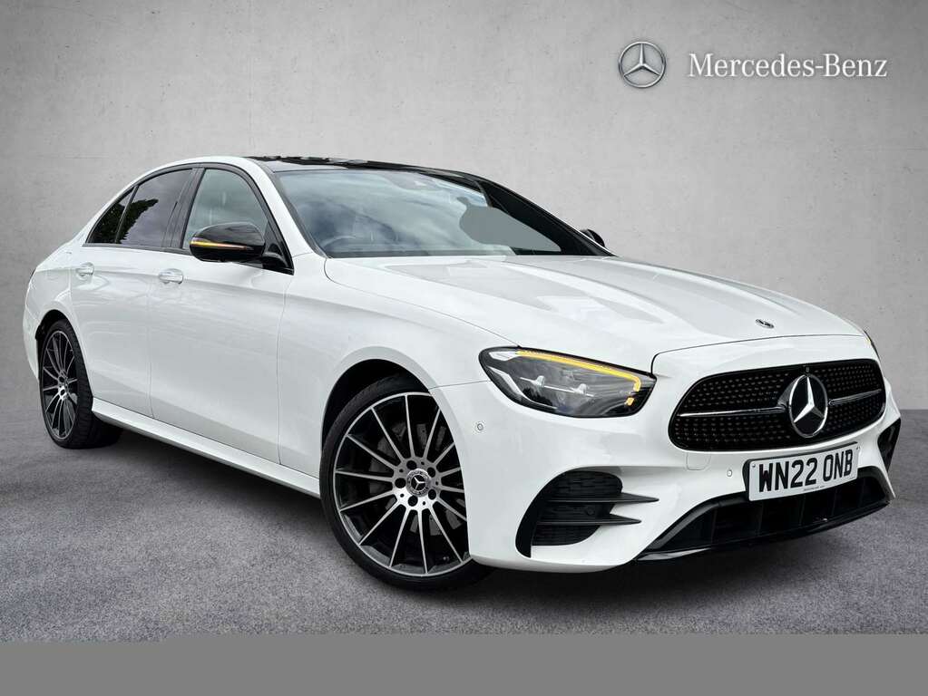 Mercedes-Benz E Class E220d 200 Amg Line Night Ed Prem 9G-tronic 20 White