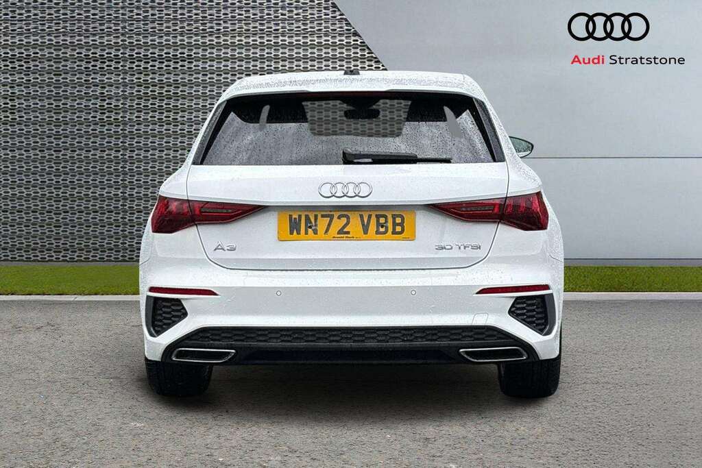 Audi A3 30 Tfsi S Line 2022 WN72VBB White #6