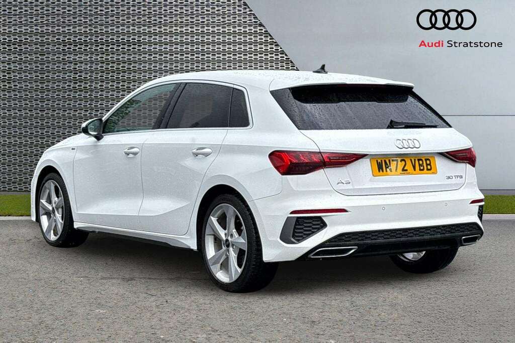 Audi A3 30 Tfsi S Line 2022 WN72VBB White #2