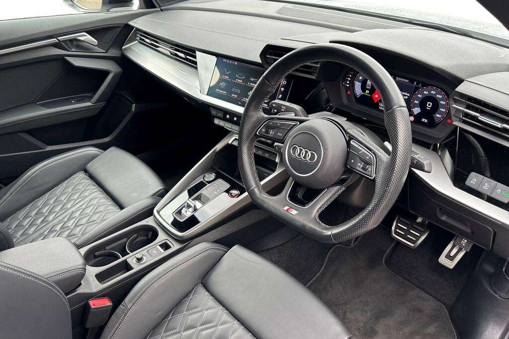 Audi A3 S3 Tfsi Black Edition Quattro S Tronic 2024 FM24YDO White #6