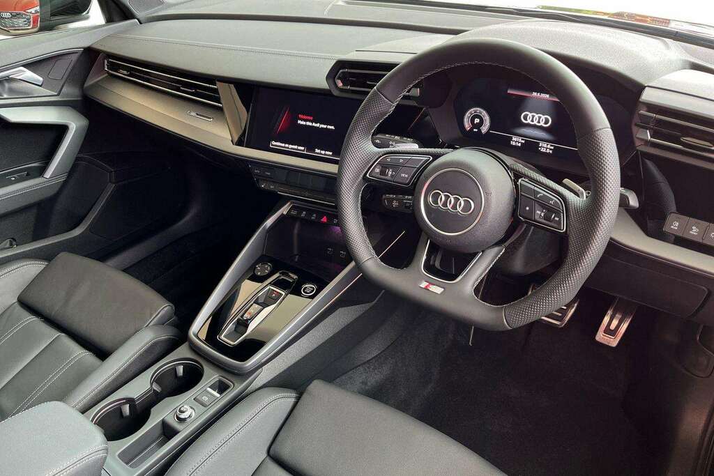 Audi A3 1.5 Tfsi 150 S Line S Tronic 2025 DA75KNK Black #6