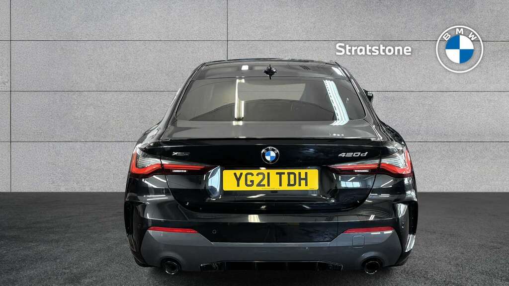 BMW 4 Series 420D Xdrive Mht M Sport Step 2021 YG21TDH Black #4