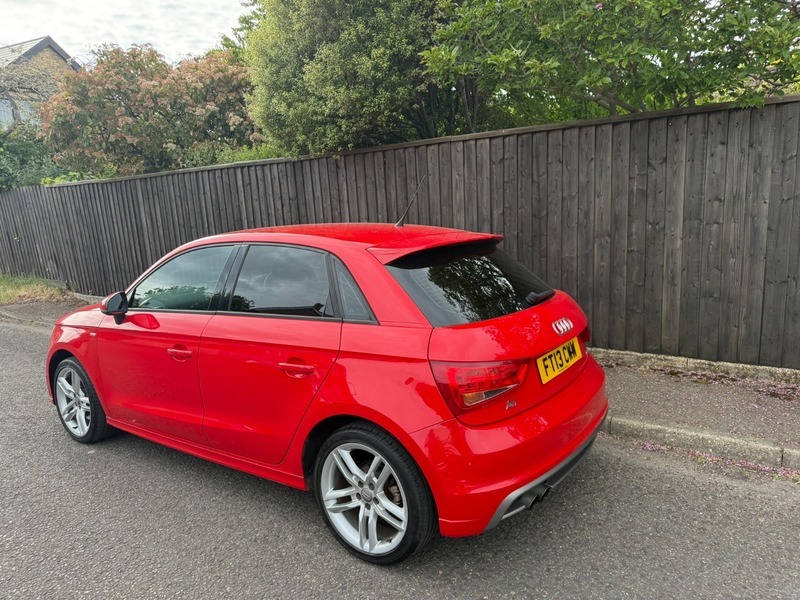 Audi A1 Sportback Tfsi S Line FT13CWW Red #3