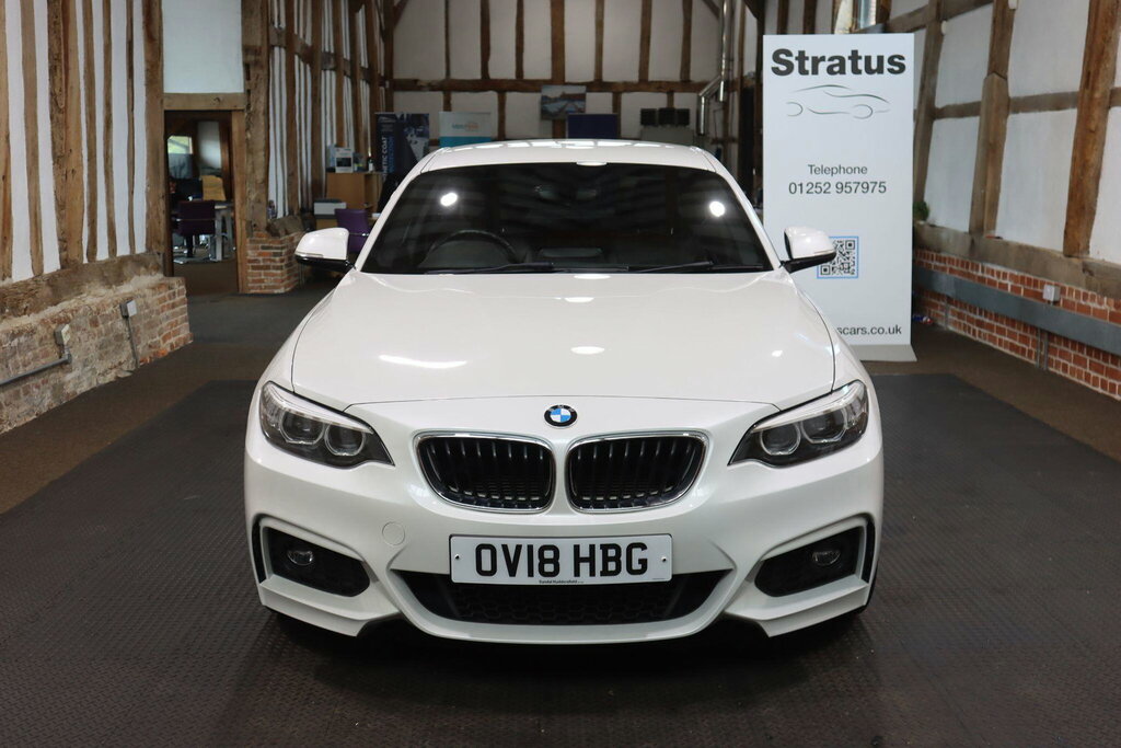 BMW 2 Series 2.0 218D M Sport Euro 6 S S OV18HBG White #2