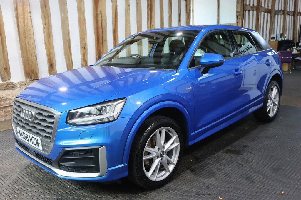 Audi Q2 1.6 Tdi 30 S Line Euro 6 S S AK68HZW Blue #3