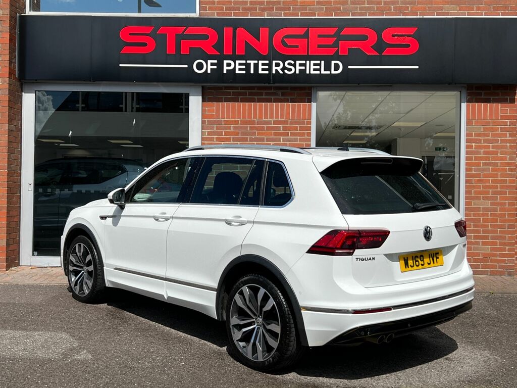 Volkswagen Tiguan 2019 2.0 Tdi R-line Tech Suv Dsg 4Motio WJ69JVF White #2